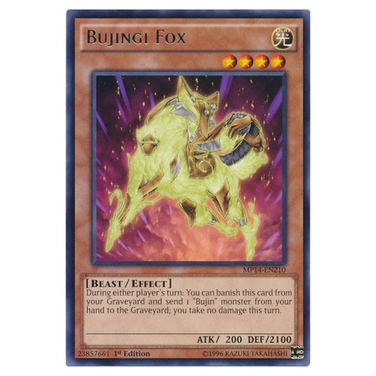 Yu-Gi-Oh! - 2014 Mega-Tin Mega Pack - Bujingi Fox (Rare) MP14-EN210