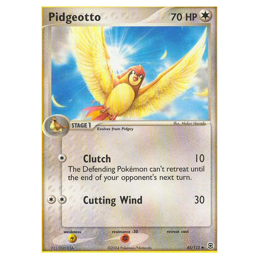 Pokemon - EX Series - FireRed & LeafGreen - Pidgeotto - 45/112