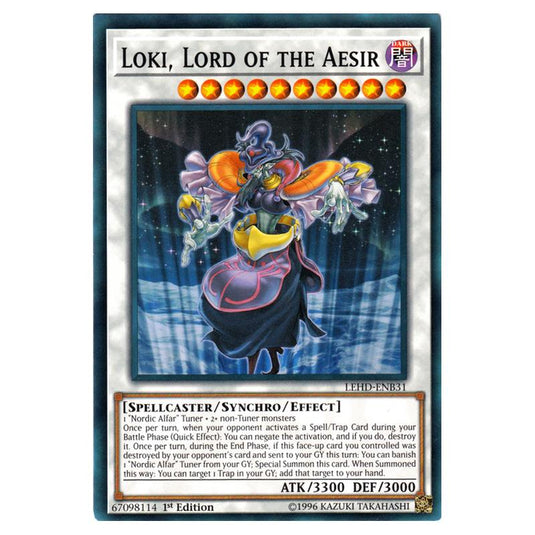 Yu-Gi-Oh! - Legendary Hero Decks - Loki, Lord of the Aesir (Common) LEHD-ENB31