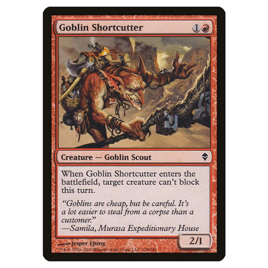 Magic The Gathering - Zendikar - Goblin Shortcutter - 128/249