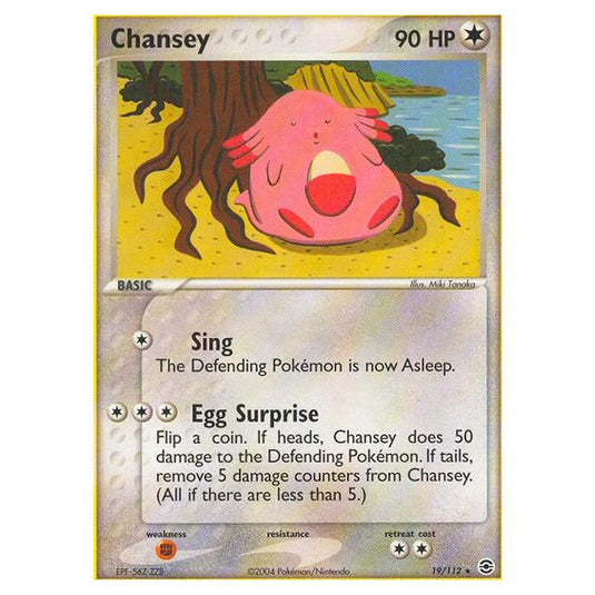 Pokemon - EX Series - FireRed & LeafGreen - Chansey - 19/112