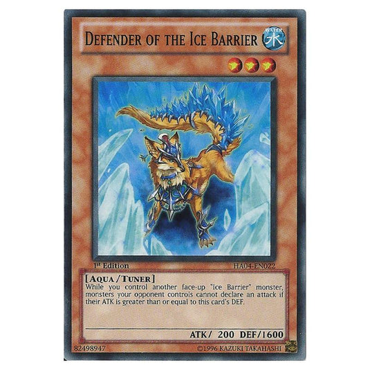 Yu-Gi-Oh! - Hidden Arsenal 4 - Trishula's Triumph - Defender of the Ice Barrier (Super Rare) HA04-EN022