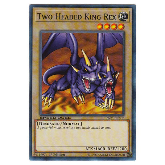 Yu-Gi-Oh! - Speed Duel Starter Decks - Ultimate Predators - Two-Headed King Rex (Common) SS03-ENA02