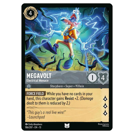 Lorcana - Attack of the Vine - Megavolt - Electrical Menace (Uncommon) - 186/207