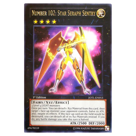 Yu-Gi-Oh! - Judgment of the Light - Number 102: Star Seraph Sentry (Rare) JOTL-EN053
