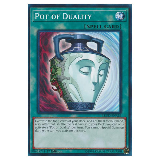 Yu-Gi-Oh! - Legendary Dragon Decks - Pot of Duality (Common) LEDD-ENA26
