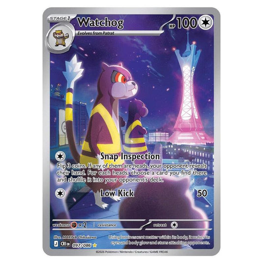 Pokemon - Mega Evolution - Chaos Rising - Watchog - 097/086