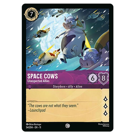 Lorcana - Winterspell - Space Cows - Unexpected Allies (Common) - 054/204