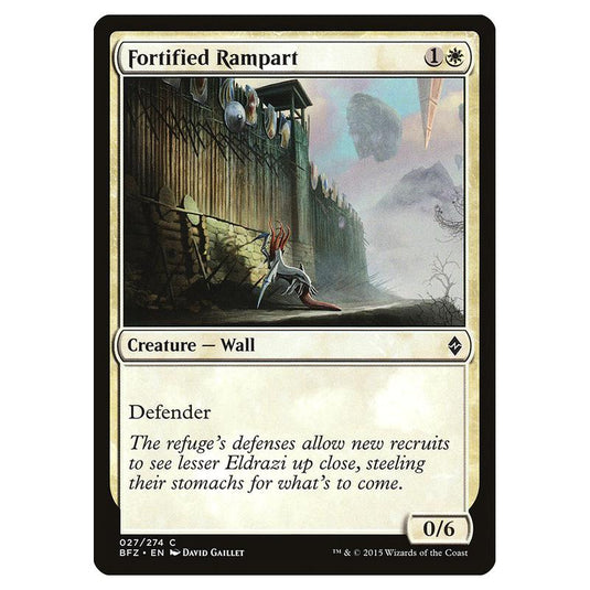 Magic The Gathering - Battle For Zendikar - Fortified Rampart - 27/274