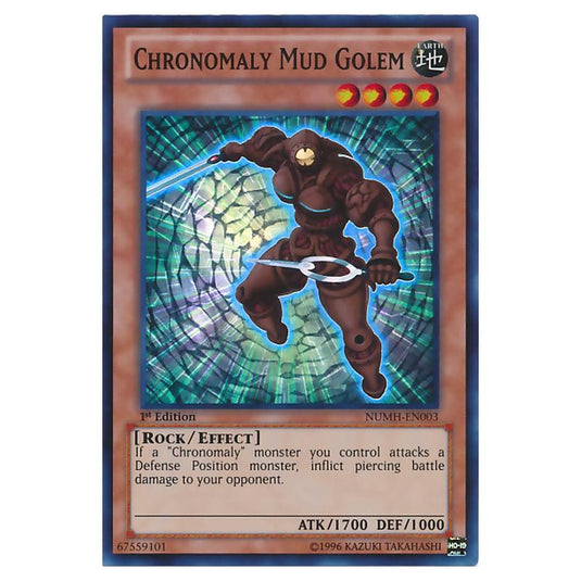 Yu-Gi-Oh! - Number Hunters - Chronomaly Mud Golem (Super Rare) NUMH-EN003