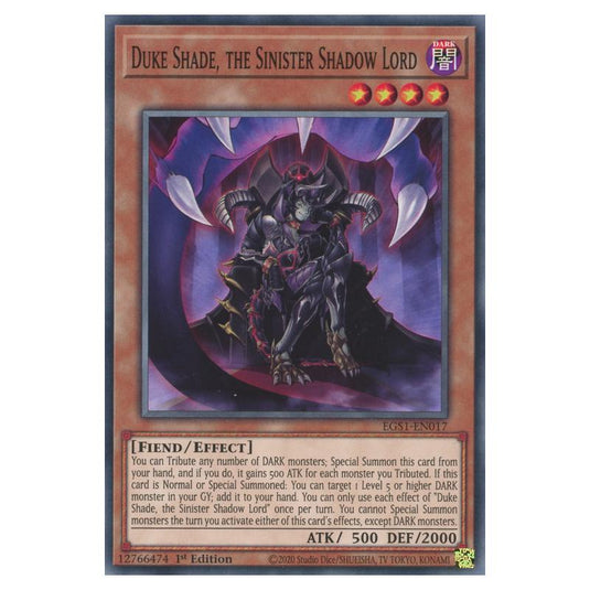 Yu-Gi-Oh! - Egyptian God Deck - Slifer the Sky Dragon - Duke Shade, the Sinister Shadow Lord (Common) EGS1-EN017