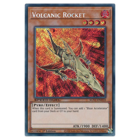 Yu-Gi-Oh! - Speed Duel GX - Duel Academy Box - Volcanic Rocket (Secret Rare) SGX1-ENH10