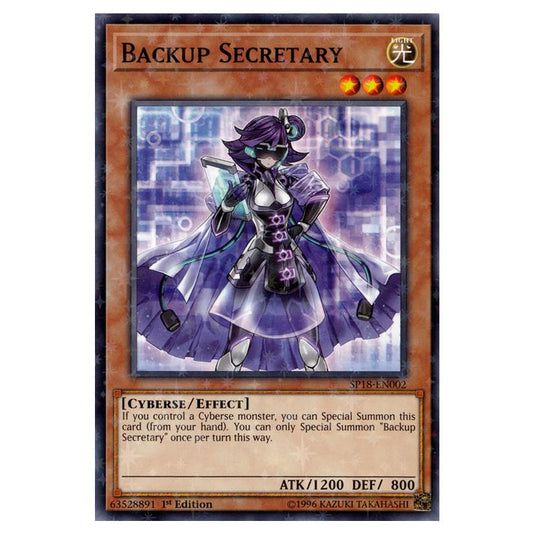 Yu-Gi-Oh! - Star Pack VRAINS - Backup Secretary (Starfoil) SP18-EN002