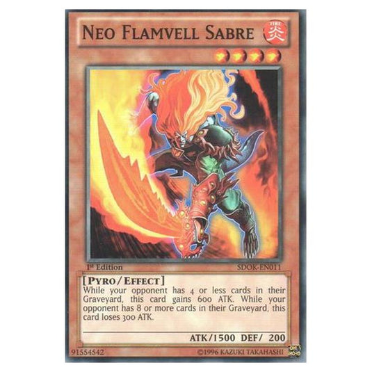 Yu-Gi-Oh! - Onslaught of the Fire Kings Structure Deck - Neo Flamvell Sabre (Common) SDOK-EN011
