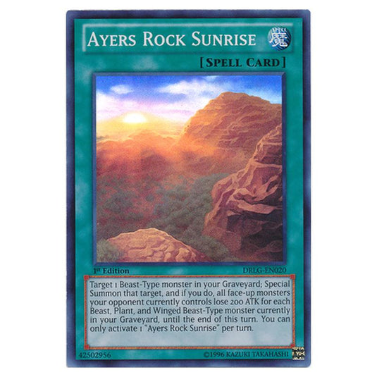 Yu-Gi-Oh! - Dragons of Legend - Ayers Rock Sunrise (Super Rare) DRLG-EN020