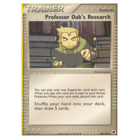 Pokemon - EX Dragon Frontiers - Professor Oak's Research - 080