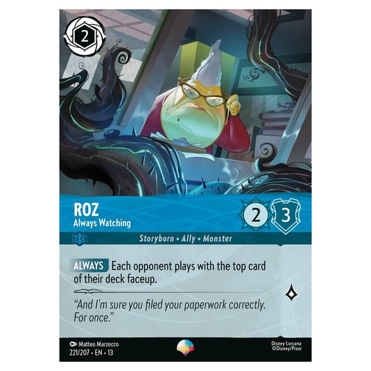 Lorcana - Attack of the Vine! - Roz - Always Watching (Epic) - 221/207