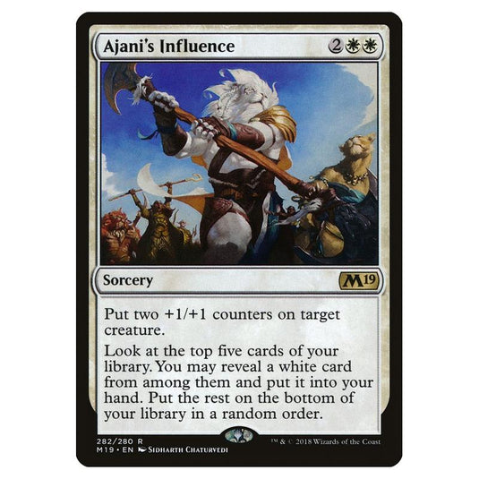 Magic the Gathering - Core Set 2019 - Ajani\\'s Influence - 282/280