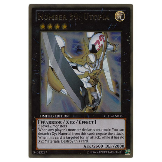Yu-Gi-Oh! - Gold Series - Haunted Mine - Number 39: Utopia (Gold Rare) GLD5-EN036