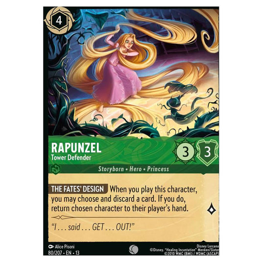 Lorcana - Attack of the Vine! - Rapunzel - Tower Defender (Common) - 80/207