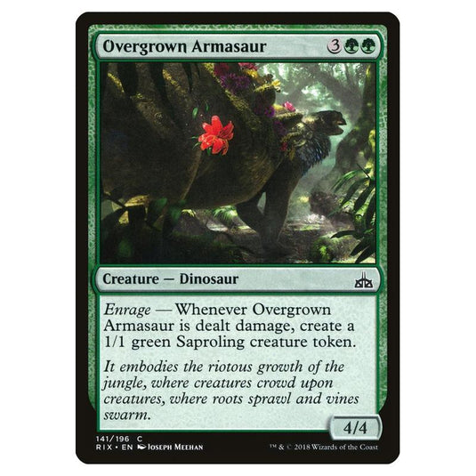 Magic The Gathering - Rivals Of Ixalan - Overgrown Armasaur - 141/196 (Foil)