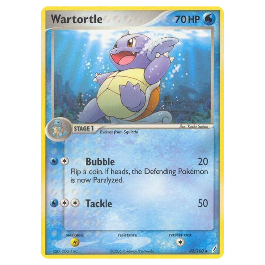Pokemon - EX Crystal Guardians - Wartortle - 042/100