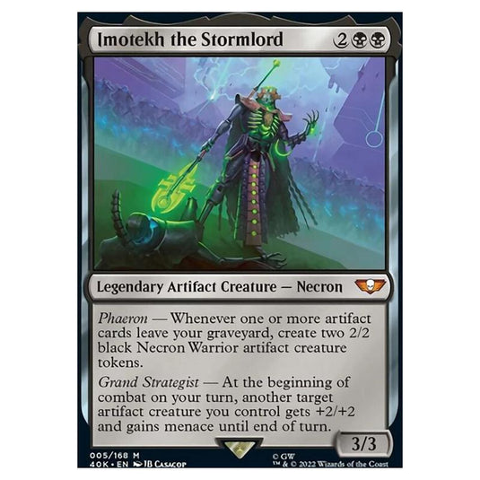 Magic The Gathering - Universes Beyond - Warhammer 40k - Imotekh the Stormlord - 005/168