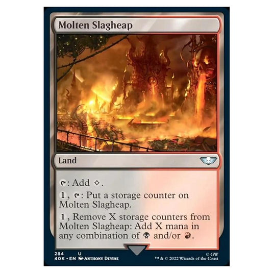 Magic The Gathering - Universes Beyond - Warhammer 40k - Molten Slagheap - 284/168