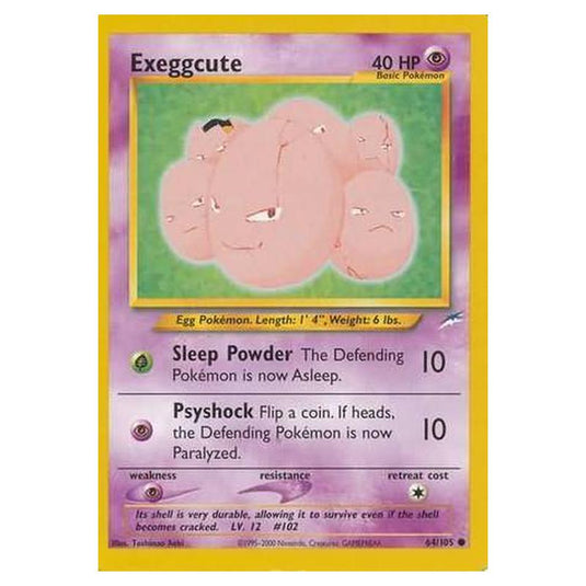 Pokemon - Neo Destiny - Exeggcute - 064/105