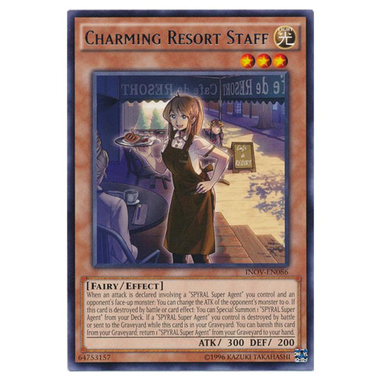 Yu-Gi-Oh! - Invasion - Vengeance - Charming Resort Staff (Rare) INOV-EN086