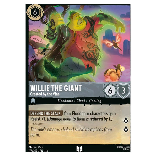 Lorcana - Attack of the Vine! - Willie the Giant - Created by the Vine (Uncommon) - 178/207