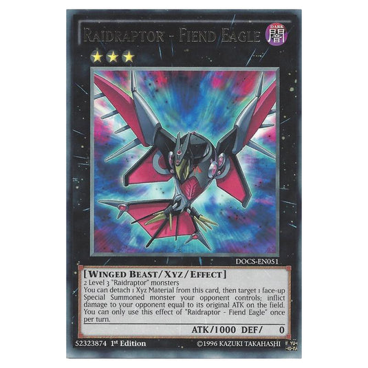 Yu-Gi-Oh! - Dimension of Chaos - Raidraptor - Fiend Eagle (Rare) DOCS-EN051