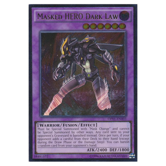 Yu-Gi-Oh! - OTS Tournament Pack 1 - Masked HERO Dark Law (Ultimate Rare) OP01-EN003