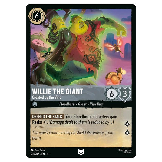 Lorcana - Attack of the Vine - Willie the Giant - Created by the Vine (Uncommon) - 178/207