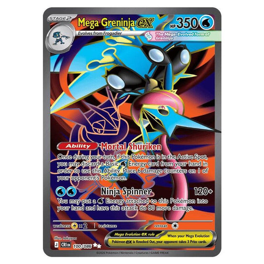 Pokemon - Mega Evolution - Chaos Rising - Mega Greninja ex - 100/086