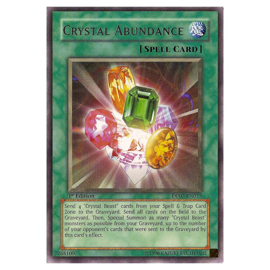 Yu-Gi-Oh! - Duelist Pack - Jesse Anderson - Crystal Abundance (Rare) DP07-EN015