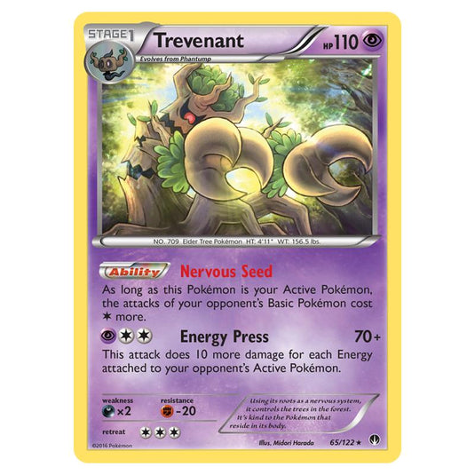 Pokemon - XY - Breakpoint - Trevenant - 65/122 (Reverse Holo)