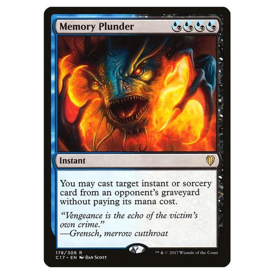 Magic The Gathering - Commander 2017 - Memory Plunder - 178/309