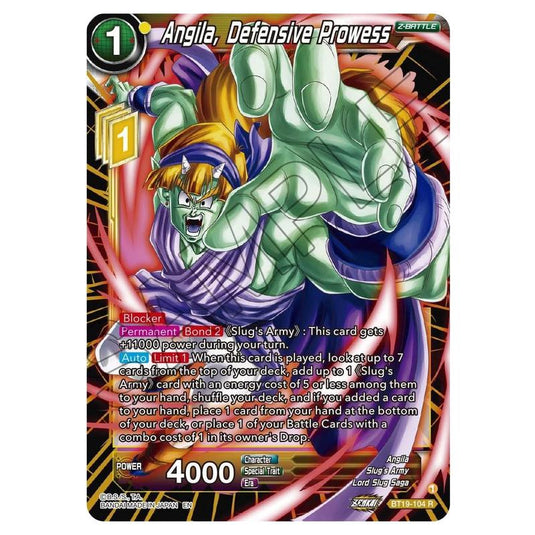 Dragon Ball Super - Fighter's Ambition - Angila, Defensive Prowess - BT19-104