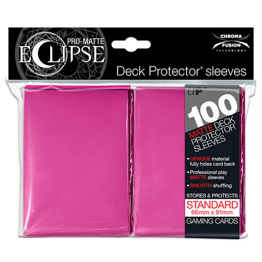 Ultra Pro - Standard Sleeves - PRO-Matte Eclipse - Hot Pink (100 Sleeves)