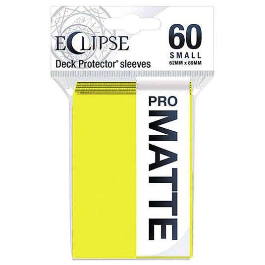 Ultra Pro - Eclipse Matte Small Sleeves - Lemon Yellow (60 Sleeves)