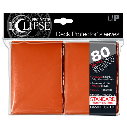 Ultra Pro - Standard Sleeves - PRO-Matte Eclipse - Orange (80 Sleeves)