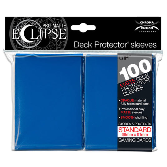 Ultra Pro - Standard Sleeves - PRO-Matte Eclipse - Pacific Blue (100 Sleeves)