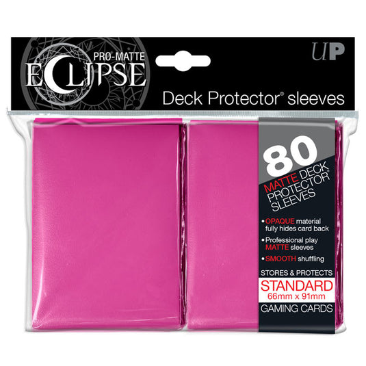 Ultra Pro - Standard Sleeves - PRO-Matte Eclipse - Pink (80 Sleeves)