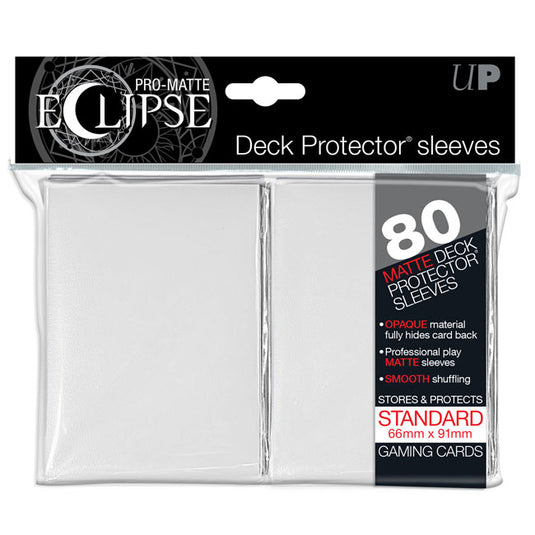 Ultra Pro - Standard Sleeves - PRO-Matte Eclipse - White (80 Sleeves)