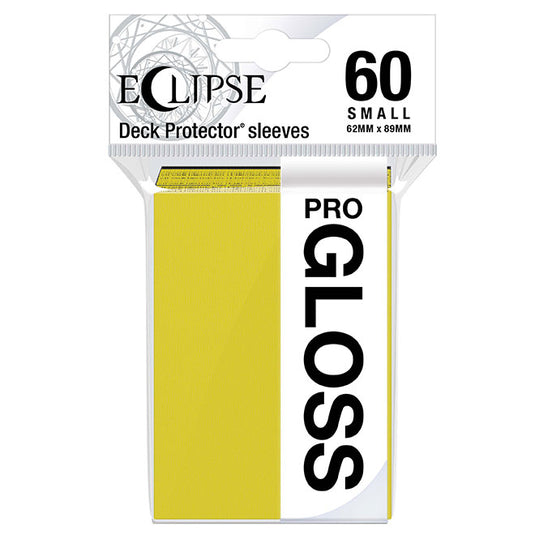 Ultra Pro - Small Sleeves - Gloss Eclipse - Lemon Yellow (60 Sleeves)