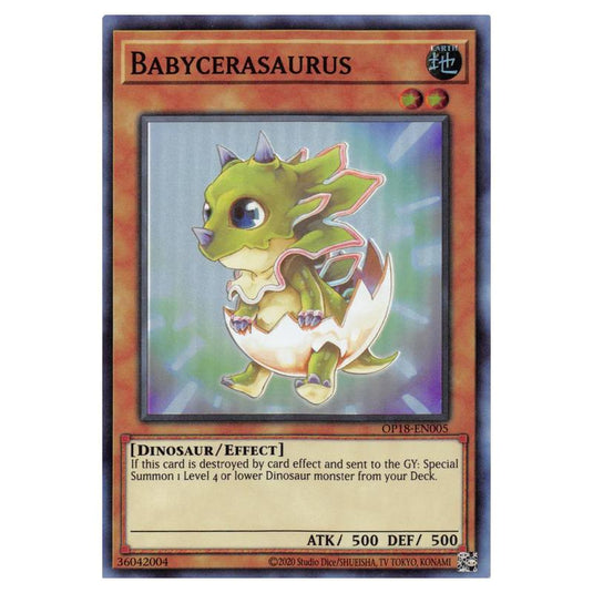 Yu-Gi-Oh! - OTS Tournament Pack 18 - Babycerasaurus (Super Rare) OP18-EN005