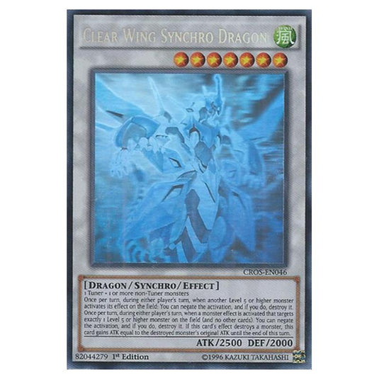 Yu-Gi-Oh! - Crossed Souls - Clear Wing Synchro Dragon (Ghost Rare) CROS-EN046