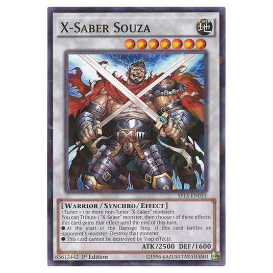Yu-Gi-Oh! - Star Pack ARC-V - X-Saber Souza (Shatterfoil Rare) SP15-EN033
