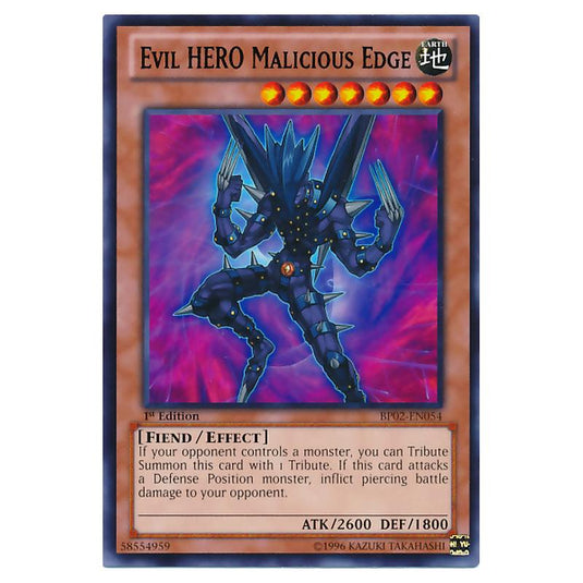Yu-Gi-Oh! - Battle Pack 2 - War of the Giants - Evil HERO Malicious Edge (Rare) BP02-EN054